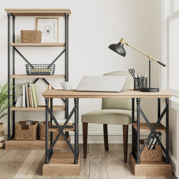 Threshold Home Decoration -Threshold Home Decoration 249.14.7581 65 Conway Cast Iron Bookshelf Threshold Scene 600x600 1