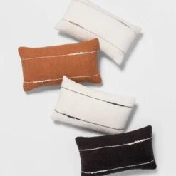 Embroidered Thin Line Lumbar Throw Pillow - Threshold™ -Threshold Home Decoration GUEST 0245abf7 37d9 47bd a3d1 e3736bd654da