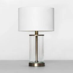 Fillable Accent With USB Table Lamp Brass - Threshold™ -Threshold Home Decoration GUEST 028677c1 8e8e 411c 9170 eb15b6148fd1