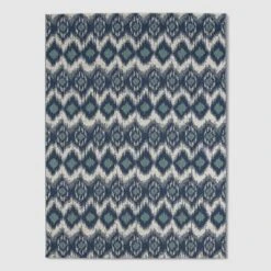 Ikat Outdoor Rug Blue - Threshold 15 Ikat Outdoor Rug Blue - Threshold -Threshold Home Decoration GUEST 02d8b5bb 8882 41a0 9196 6e979d4f2286