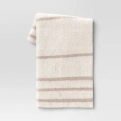 Cozy Feathery Knit Border Striped Throw Blanket - Threshold™ -Threshold Home Decoration GUEST 033014fb 6e20 4ded 80c7 123afb387dc4