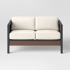 Bryant 2pc Faux Wood Patio Loveseat & Coffee Table - Gray/Natural - Threshold™ 11 Bryant 2pc Faux Wood Patio Loveseat & Coffee Table - Gray/Natural - Threshold™ -Threshold Home Decoration GUEST 05b58bcc 6055 4060 86c3 573372c6e051