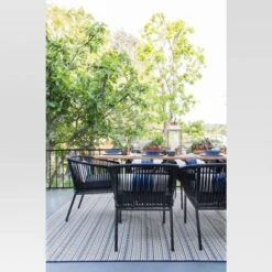 Pattern Stripe Outdoor Rug Blue - Threshold -Threshold Home Decoration GUEST 07fecbf4 2ea7 47c7 a231 02723637f4c0