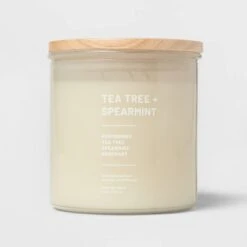 Glass Jar Tea Tree And Spearmint Candle Beige - Threshold™ 9 Glass Jar Tea Tree And Spearmint Candle Beige - Threshold™ -Threshold Home Decoration GUEST 08840a6f eb81 4eba bdb2 82fa19c57c5b