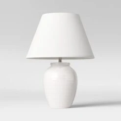 Turned Ceramic Table Lamp White - Threshold™ 9 Turned Ceramic Table Lamp White - Threshold™ -Threshold Home Decoration GUEST 0c5fcf73 910a 479f a8ce c7fb931048d7