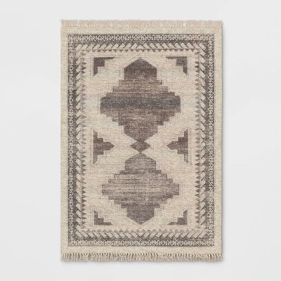 Cromwell Washable Printed Persian Style Rug Tan - Threshold™ 8 Cromwell Washable Printed Persian Style Rug Tan - Threshold™ - Image 8