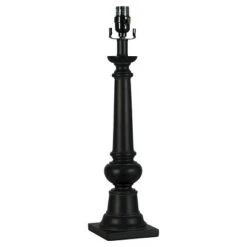 Column Large Lamp Base Black (Includes Energy Efficient Light Bulb) - Threshold™