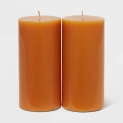 2pk Pillars Vanilla Pumpkin Orange - Threshold™ 5 2pk Pillars Vanilla Pumpkin Orange - Threshold™ -Threshold Home Decoration GUEST 12a6aab2 961f 4784 89cb 7439c8bff678