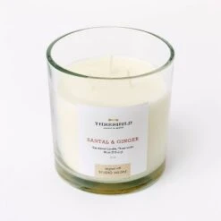 Clear Glass Santal & Ginger Candle White - Threshold™ Designed With Studio McGee -Threshold Home Decoration GUEST 133d9fdf 67f9 454f bb07 36d647d7b08b