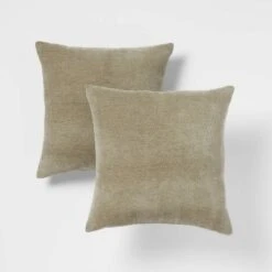 2pk Chenille Square Throw Pillows - Threshold™ 18 2pk Chenille Square Throw Pillows - Threshold™ -Threshold Home Decoration GUEST 15025fdd 30b4 491f aa83 d7cce8d6ff84