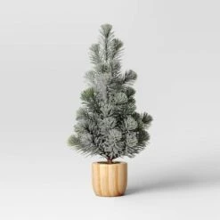 Artificial Plant Snowy Tree In Wood Pot - Threshold™ 9 Artificial Plant Snowy Tree In Wood Pot - Threshold™ -Threshold Home Decoration GUEST 155255c5 6673 4e47 87d9 5e9409ec016b