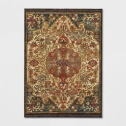 Floral Woven Medallion Persian Rug - Threshold™ -Threshold Home Decoration GUEST 15dbed82 385b 4f98 ac73 439d770df88f