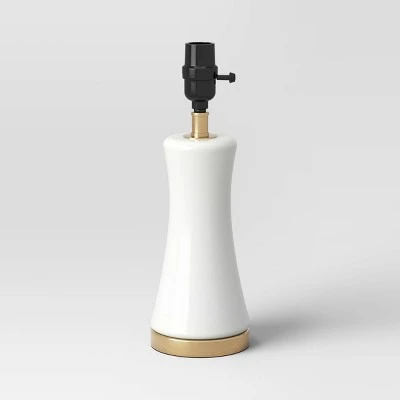 Small Opal Glass Lamp Base White - Threshold™ 4 Small Opal Glass Lamp Base White - Threshold™ - Image 4