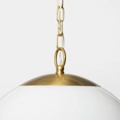 Milk Glass Ceiling Pendant Brass - Threshold™ Designed With Studio McGee 7 Milk Glass Ceiling Pendant Brass - Threshold™ Designed With Studio McGee -Threshold Home Decoration GUEST 183bf4cf 1e46 4f50 816a 5abef6058a88