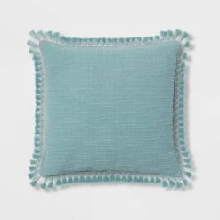 Euro Textured Slub Tassel Decorative Throw Pillow - Threshold™ -Threshold Home Decoration GUEST 1844d88a 7ae3 429a 8a24 992975e4da74