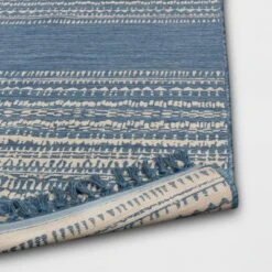5' X 7' Fringe Outdoor Rug Blue Striped - Threshold™ 5 5' X 7' Fringe Outdoor Rug Blue Striped - Threshold™ -Threshold Home Decoration GUEST 1cbc17af 1b81 4e7f 8a04 c291c6c42d37