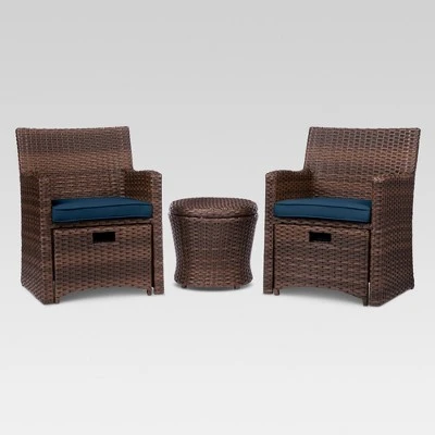 Halsted 5pc Wicker Small Space Patio Furniture Set - Threshold 14 Halsted 5pc Wicker Small Space Patio Furniture Set - Threshold - Image 14