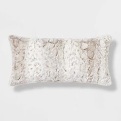 Snow Leopard Ombre Faux Fur Throw Pillow - Threshold™ -Threshold Home Decoration GUEST 1e817be4 3c62 4c19 a8dd 3d56b4661eb3