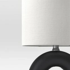 Abstract Ceramic Mini Table Lamp Black - Threshold™ -Threshold Home Decoration GUEST 1f415405 dfa4 4c69 82ab 8554bc7e184a
