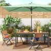 10'x6' Rectangular Market Patio Umbrella - Black Pole - Threshold™