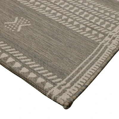 Six Diamond Outdoor Rug Linen - Threshold™ 3 Six Diamond Outdoor Rug Linen - Threshold™ - Image 3