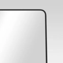 18" X 60" Metal Aluminum Cheval Floor Mirror Black - Threshold™ -Threshold Home Decoration GUEST 24c49364 412b 47fa 8624 430bcfbf0d6f