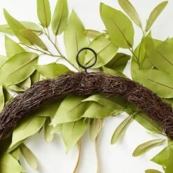 Oversized Fall Leaf Wreath With Velvet Ribbon Green - Threshold™ Designed With Studio McGee -Threshold Home Decoration GUEST 2574e576 e2c8 4665 b173 b91d3a283a6d