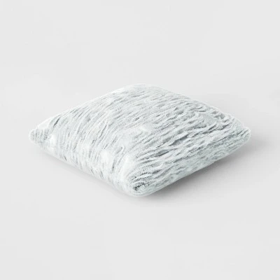 Tipped Snow Leopard Faux Fur Square Throw Pillow - Threshold™ 2 Tipped Snow Leopard Faux Fur Square Throw Pillow - Threshold™ - Image 2