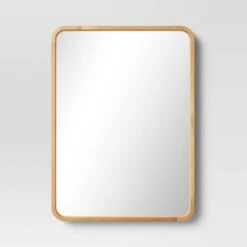 22" X 30" Rounded Corner Wood Wall Mirror - Threshold™ -Threshold Home Decoration GUEST 2825b806 598b 4f63 b5bc 67a80e9b7309