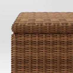 Brookfield Patio End Table With Storage - Brown - Threshold™ -Threshold Home Decoration GUEST 28817774 0b8a 4bfc a42a 5b7ee0f6e0d1