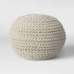 Cloverly Chunky Knit Pouf - Threshold™ -Threshold Home Decoration GUEST 298c80e6 7902 4452 b21d 0b330077374e