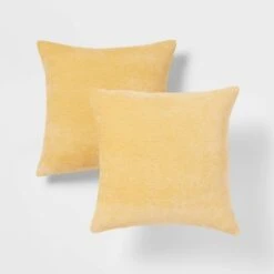 2pk Chenille Square Throw Pillows - Threshold™ 21 2pk Chenille Square Throw Pillows - Threshold™ -Threshold Home Decoration GUEST 2ab74984 d049 457c b7ed c8a84e827709
