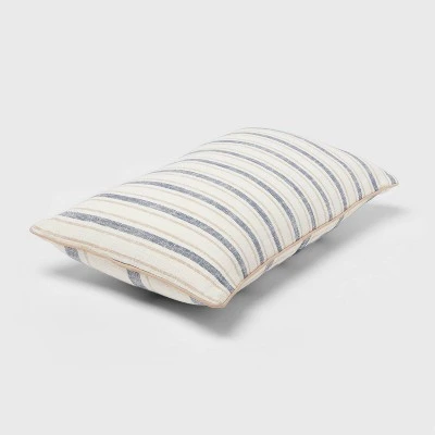 Woven Striped With Plaid Reverse Throw Pillow - Threshold™ 2 Woven Striped With Plaid Reverse Throw Pillow - Threshold™ - Image 2