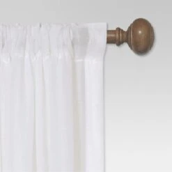 Curtain Rod Faux Wood - Threshold