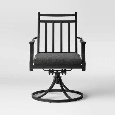 Fairmont 2pk Metal Patio Swivel Rocking Dining Chair - Threshold 2 Fairmont 2pk Metal Patio Swivel Rocking Dining Chair - Threshold - Image 2