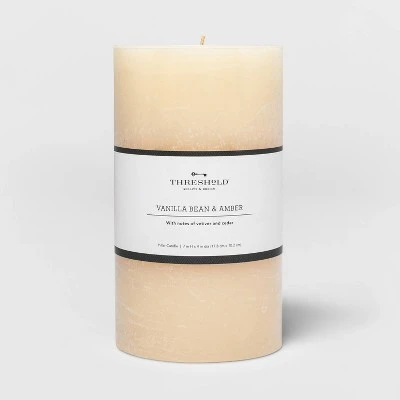 Pillar Vanilla Bean And Amber Candle - Threshold™ 5 Pillar Vanilla Bean And Amber Candle - Threshold™ - Image 5