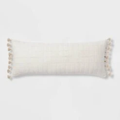 Oversized Oblong Pick Stitch Plaid Tassel Decorative Throw Pillow - Threshold™ -Threshold Home Decoration GUEST 31a943fa c171 4c06 ab10 0d232b80c62e