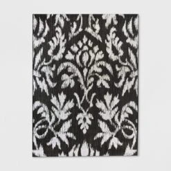 Garden Ikat Outdoor Rug Black - Threshold™ -Threshold Home Decoration GUEST 33938ad3 89b8 489f a7cd 663319b8f080