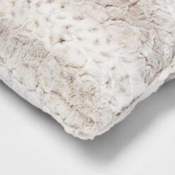 Snow Leopard Ombre Faux Fur Throw Pillow - Threshold™ -Threshold Home Decoration GUEST 3736a0e8 d523 4b7d 8a08 9d54d4dfe9b9