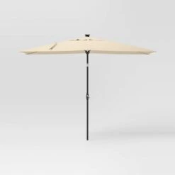 10'x6' Rectangular Solar Market Patio Umbrella - Black Pole - Threshold™ -Threshold Home Decoration GUEST 3768e98b 7e0c 4ee3 9a11 4eb37b55a350