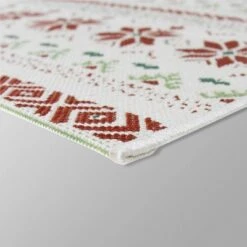 7' X 10' Fair Isle Outdoor Rug Red - Threshold™