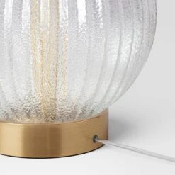 Small Ribbed Glass Lamp Base Clear - Threshold™ 7 Small Ribbed Glass Lamp Base Clear - Threshold™ -Threshold Home Decoration GUEST 3afd392d 594c 4005 9b08 cc2e50aa3c8c