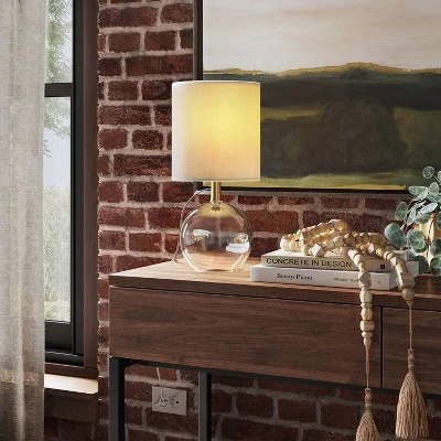 Glass Sphere Mini Table Lamp Clear - Threshold™ 2 Glass Sphere Mini Table Lamp Clear - Threshold™ - Image 2