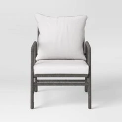 2pc Granby Padded Wicker Outdoor Patio Chairs, Club Chairs Gray - Threshold™ 8 2pc Granby Padded Wicker Outdoor Patio Chairs, Club Chairs Gray - Threshold™ -Threshold Home Decoration GUEST 3ba891a6 622d 4fa9 823b 94a0435a9913