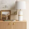 Ceramic And Wood Table Lamp (Includes LED Light Bulb) - Threshold™