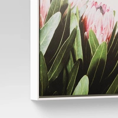 16" X 20" Floral Photography Framed In Pale Maple Wall Canvas Pink - Threshold™ 3 16" X 20" Floral Photography Framed In Pale Maple Wall Canvas Pink - Threshold™ - Image 3