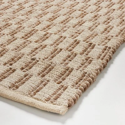 Checkered Stripe Rug Brown - Threshold™ Designed With Studio McGee 2 Checkered Stripe Rug Brown - Threshold™ Designed With Studio McGee - Image 2