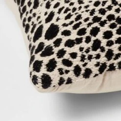Square Jacquard Leopard Decorative Throw Pillow Black/Natural - Threshold™ 5 Square Jacquard Leopard Decorative Throw Pillow Black/Natural - Threshold™ -Threshold Home Decoration GUEST 428e0ddc 7458 4bb1 8b9a 71e11e80babc