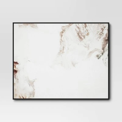 30" X 24" 2pk Marble Framed Printed Canvases Black/Tan - Threshold™ 2 30" X 24" 2pk Marble Framed Printed Canvases Black/Tan - Threshold™ - Image 2