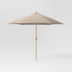 9'x9' Market Patio Umbrella - Light Wood Pole - Threshold™ -Threshold Home Decoration GUEST 480e732e 53ce 47e9 9dab 21299bd1e353